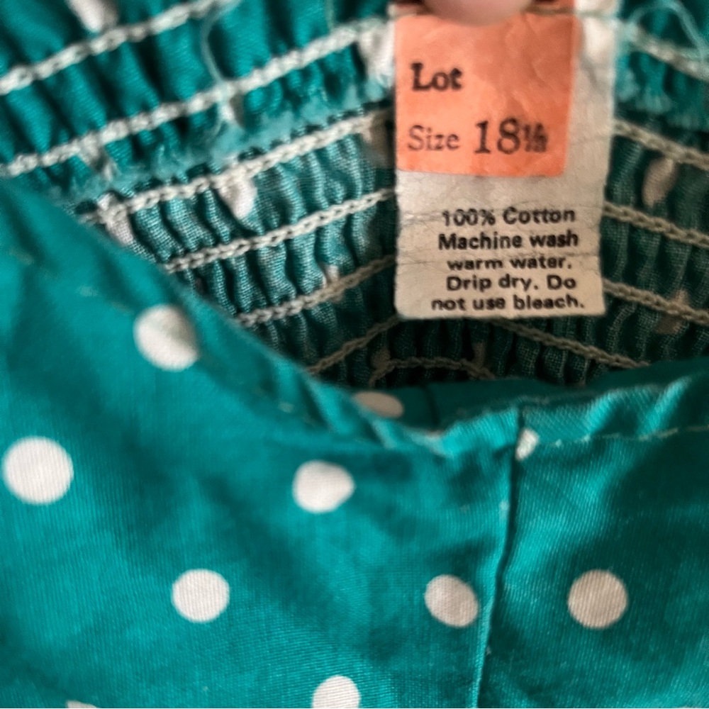 Vintage 1960's Polka Dot Sweetheart Full Skirt Midi Convertible Dress Si… - Picture 5 of 8